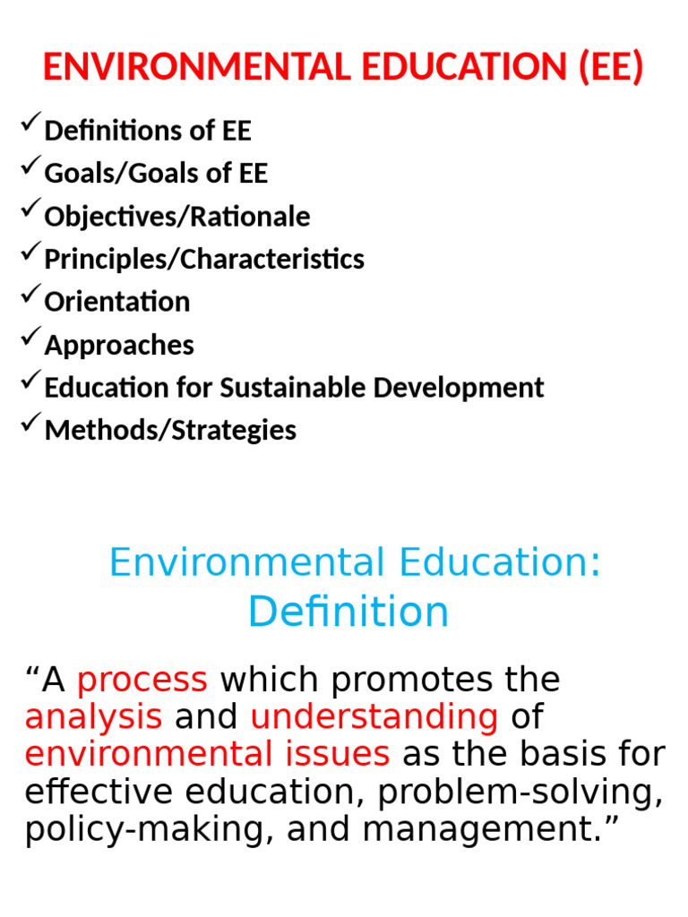 Environmental Education Part III 2023 | PDF | Learning | Sustainable ...