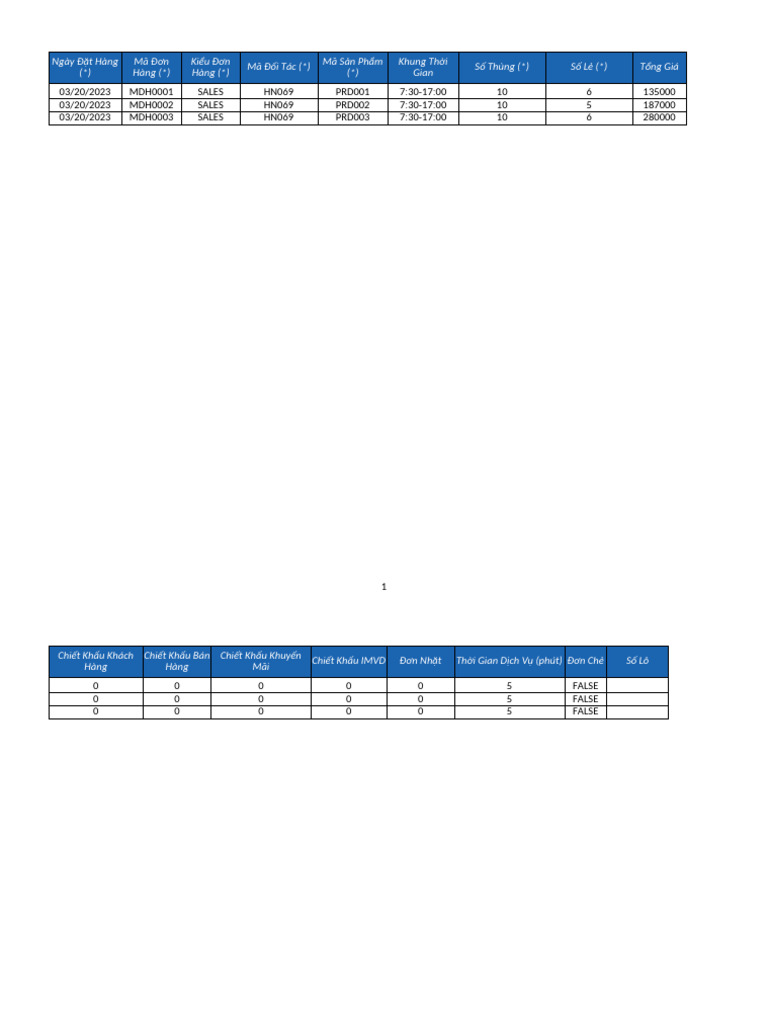 Import Order Template | PDF