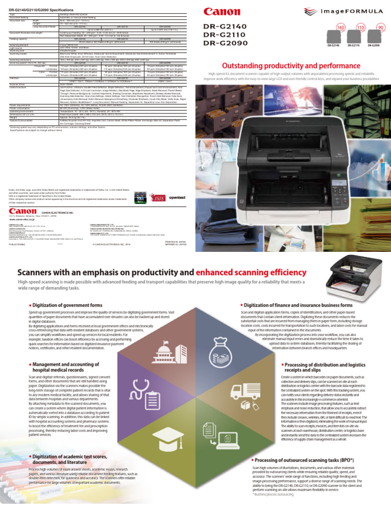High-Speed A3 Document Scanners | PDF | Image Scanner | Barcode