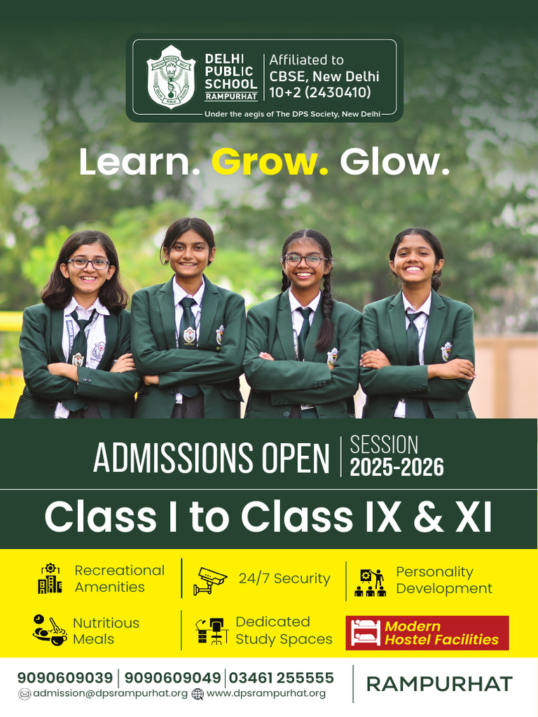DPS Rampurhat Admissions 2025-2026 | PDF | Higher Education | Student ...