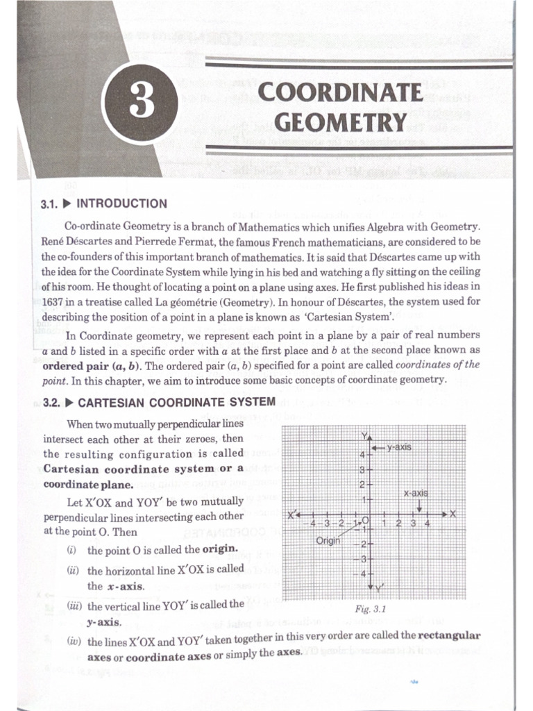 Introduction to Coordinate Geometry | PDF | Cartesian Coordinate System ...
