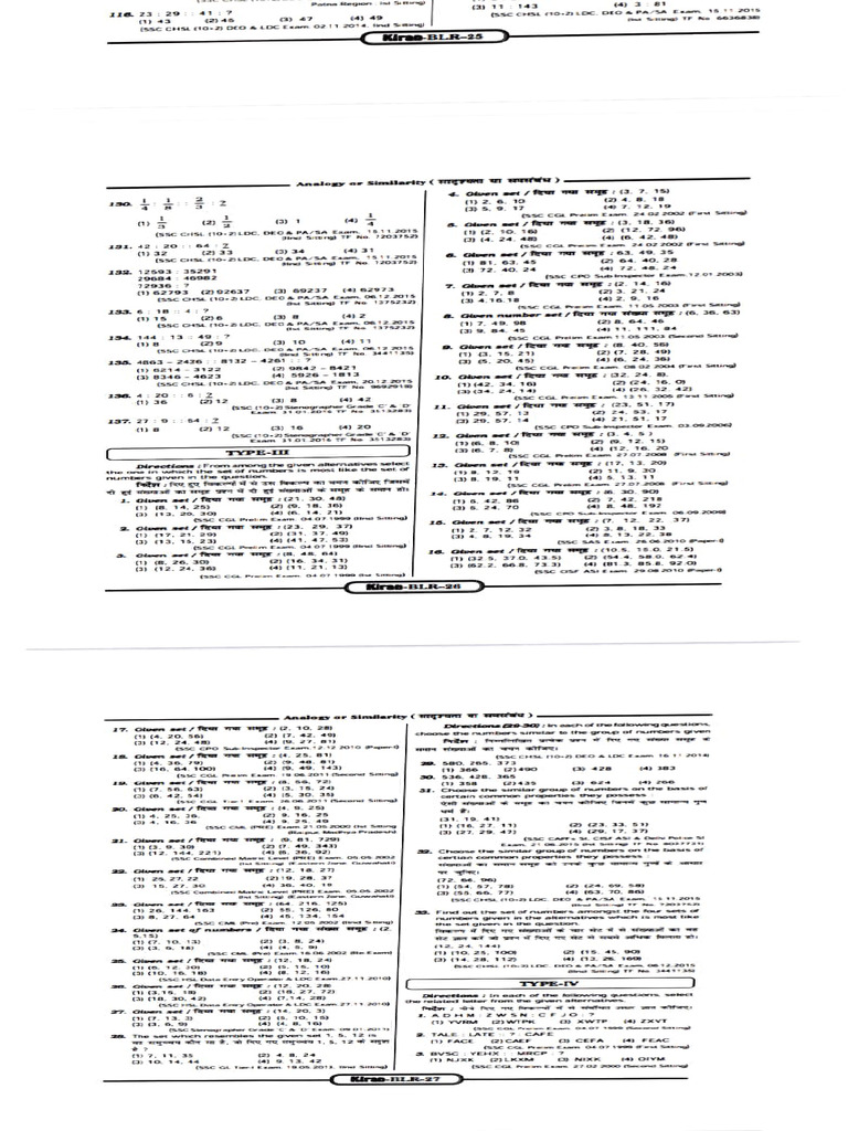 SSC CHSL LDC DEO Exam Patterns | PDF