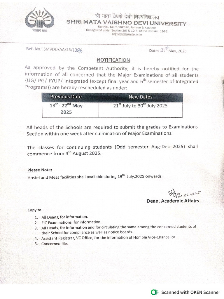 Notification 1286 | PDF