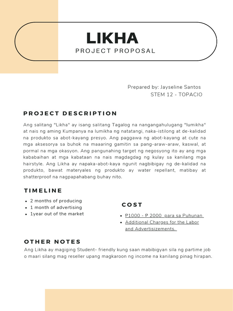 Project Proposal | PDF