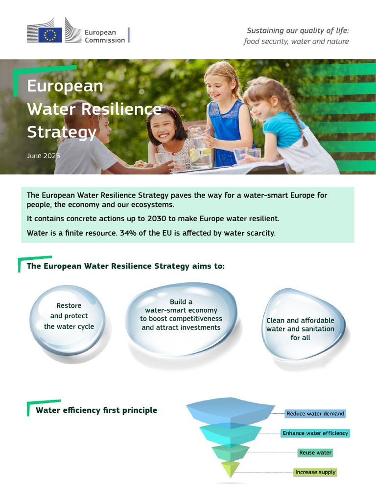 European Water Resilience Strategy 2025 | PDF | European Union | Economies