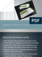 Japanese Business Cards