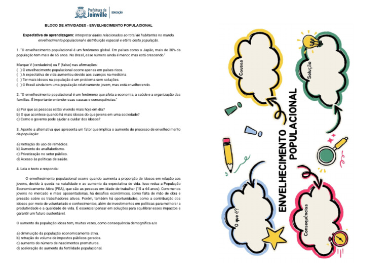 Envelhecimento Populacional e Seus Impactos | PDF | Envelhecimento ...