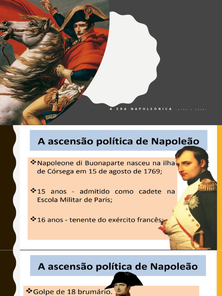 A Era Napoleônica (1799-1815) | PDF | Primeiro Império Francês | Napoleão