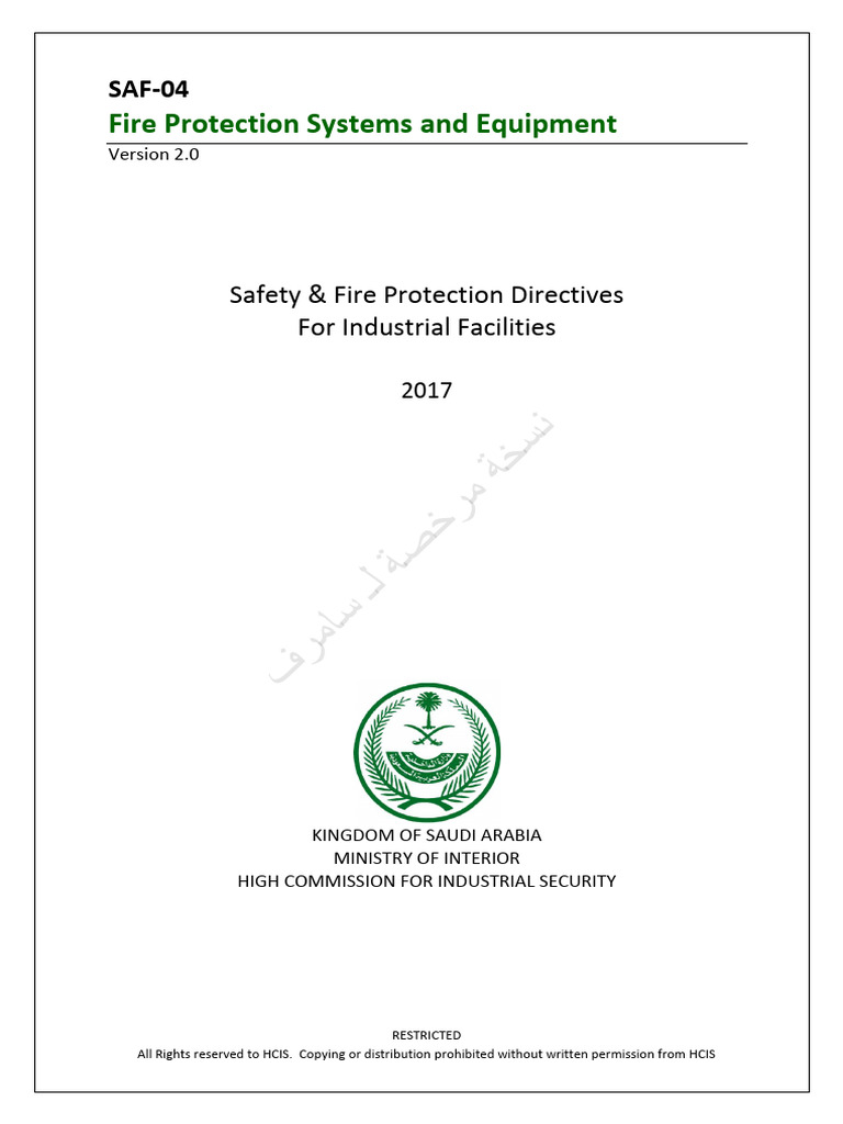 Fire Protection Systems Guidelines | PDF | Fire Sprinkler System ...