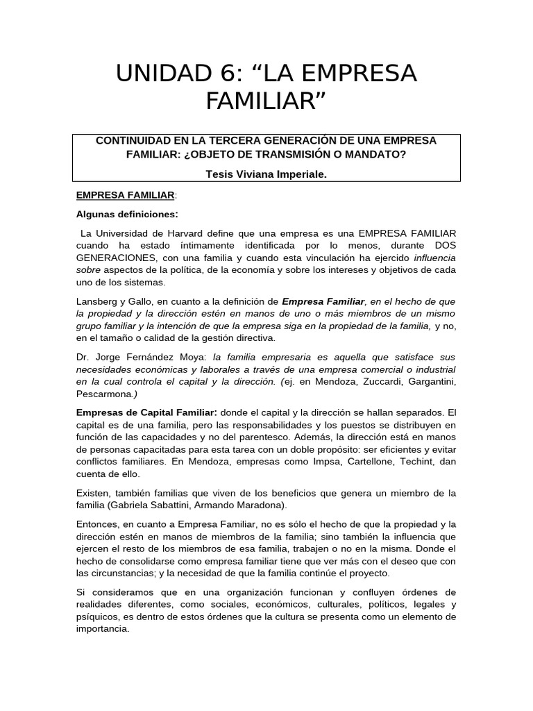 Continuidad en Empresas Familiares | PDF | Business | Análisis FODA