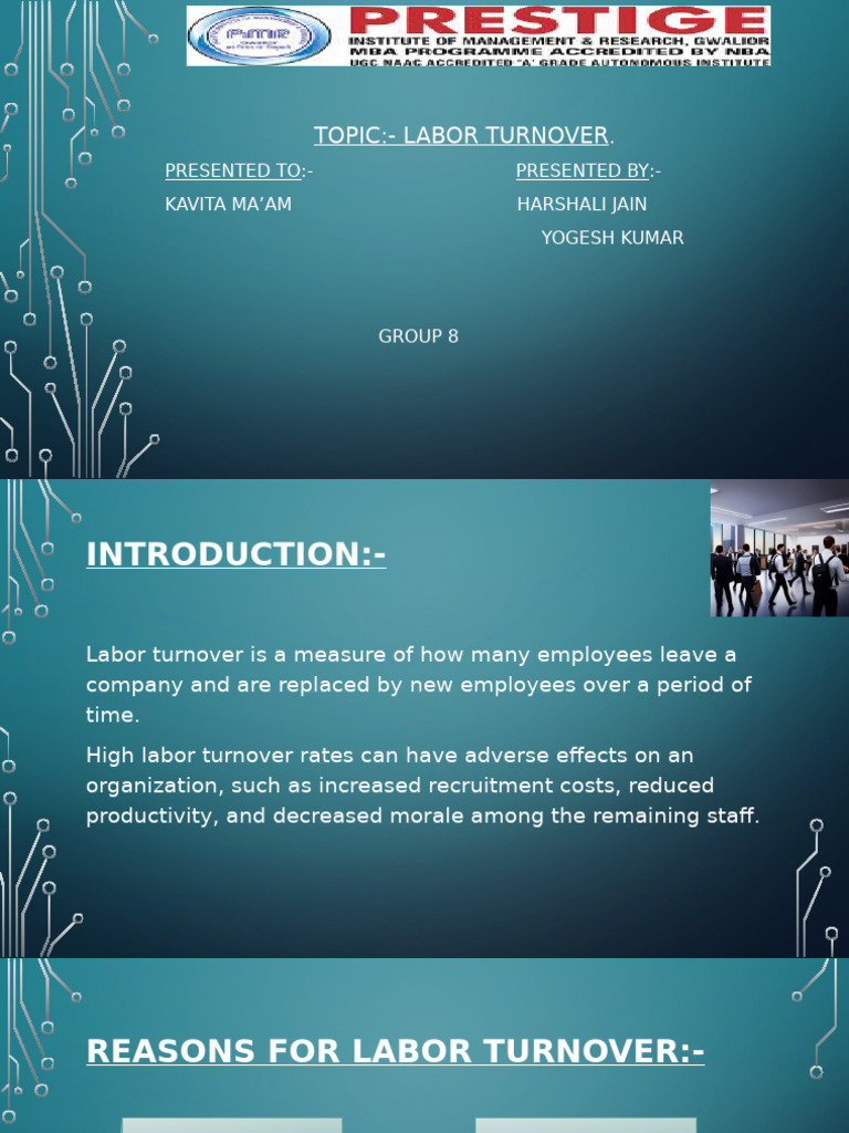 Understanding Labor Turnover Rates | PDF