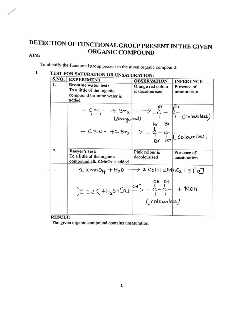 Identify Functional Groups in Organic Compounds | PDF | Aldehyde ...