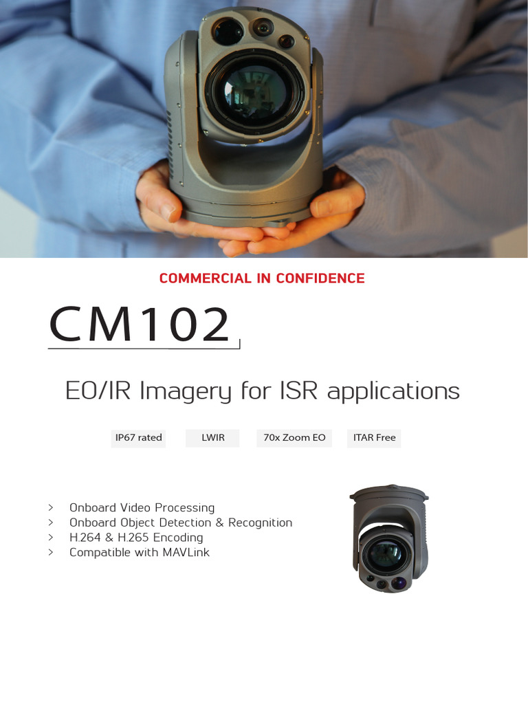 CM102: 70x Zoom EO/IR Specs | PDF | Electronics | Computer Engineering