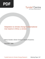 Download Adaptation to climate change in international river basins in Africa a review by Tyndall Centre for Climate Change Research SN8751560 doc pdf
