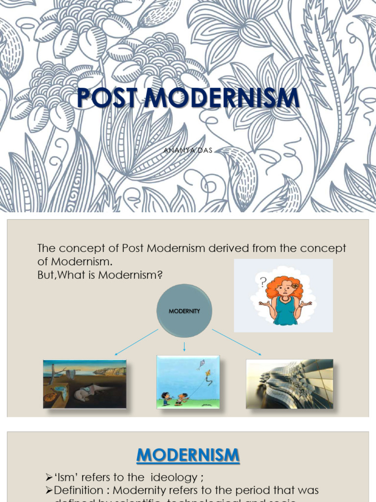Modernism vs. Post Modernism Explained | PDF | Postmodernism | Modernism