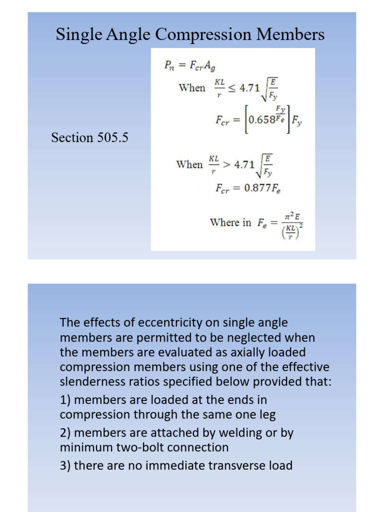 CESTEEL Lecture Notes - 6.1 | PDF
