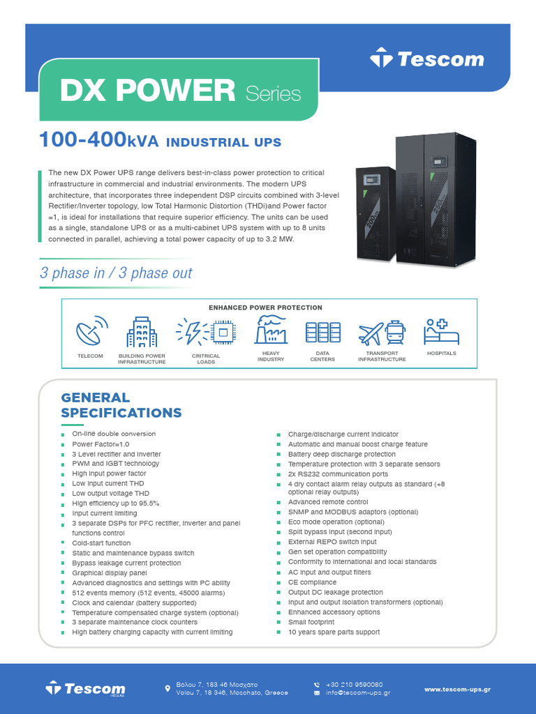 Product Sheet DX en | PDF