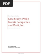 Download MA Case Study - Philip Morris Companies and Kraft Inc by Sandeep K Biswal SN87517568 doc pdf