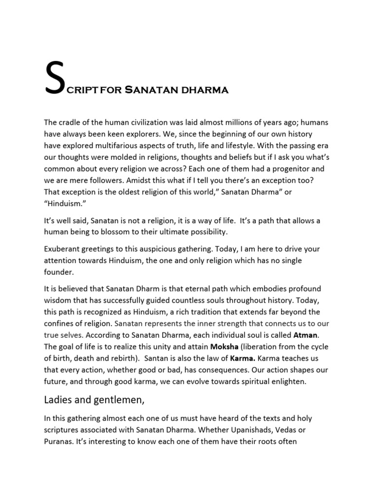 Understanding Sanatan Dharma | PDF | Hindu Deities | Religious ...