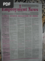 Download Employment News Online e paper  Rojgar Samachar    New Delhi Edition 31 March - 6 April 2012 Vol XXXVI No 53 Searchable PDF format by Sangh Priya Rahul SN87518077 doc pdf