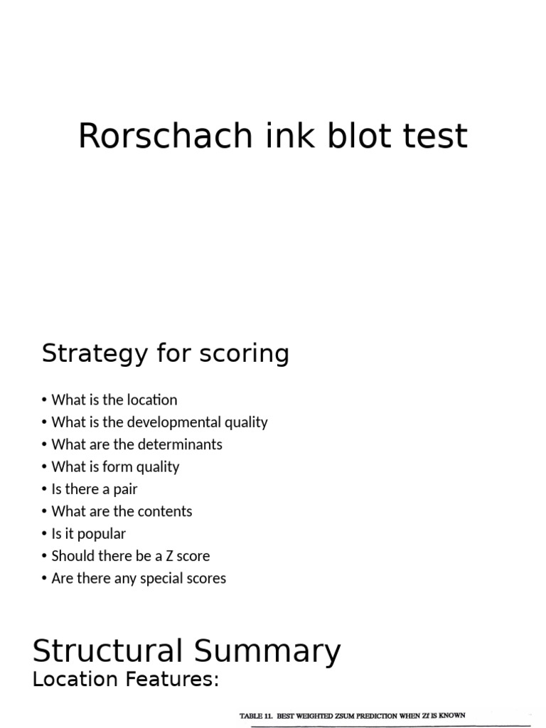 Rorschach Ink Blot Test | PDF | Mathematics