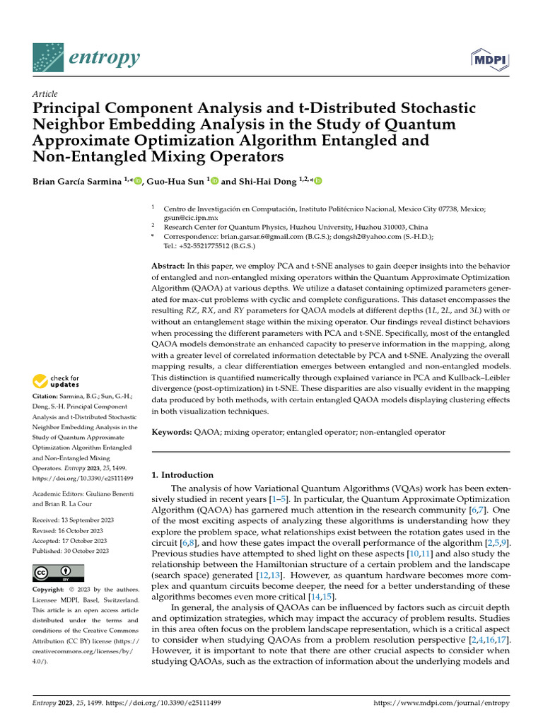 Principal Component Analysis and T-Distributed Stochastic - 2023 | PDF ...