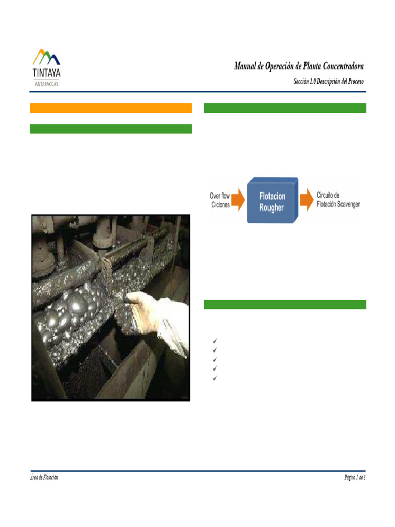 Circuito de Flotación Rougher en Minería | PDF | Cobre | Materiales
