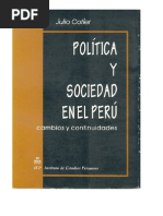 Politica y Sociedad en el Perú - Julio Cotler