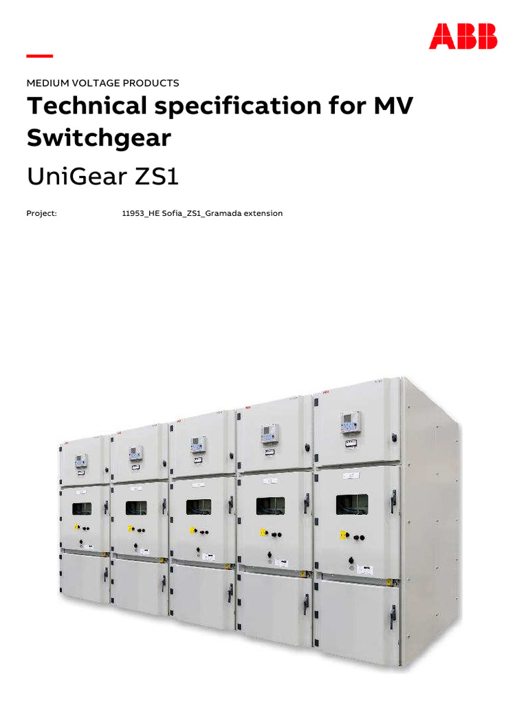 UniGear ZS1 MV Switchgear Specification | PDF | Electrical Engineering ...