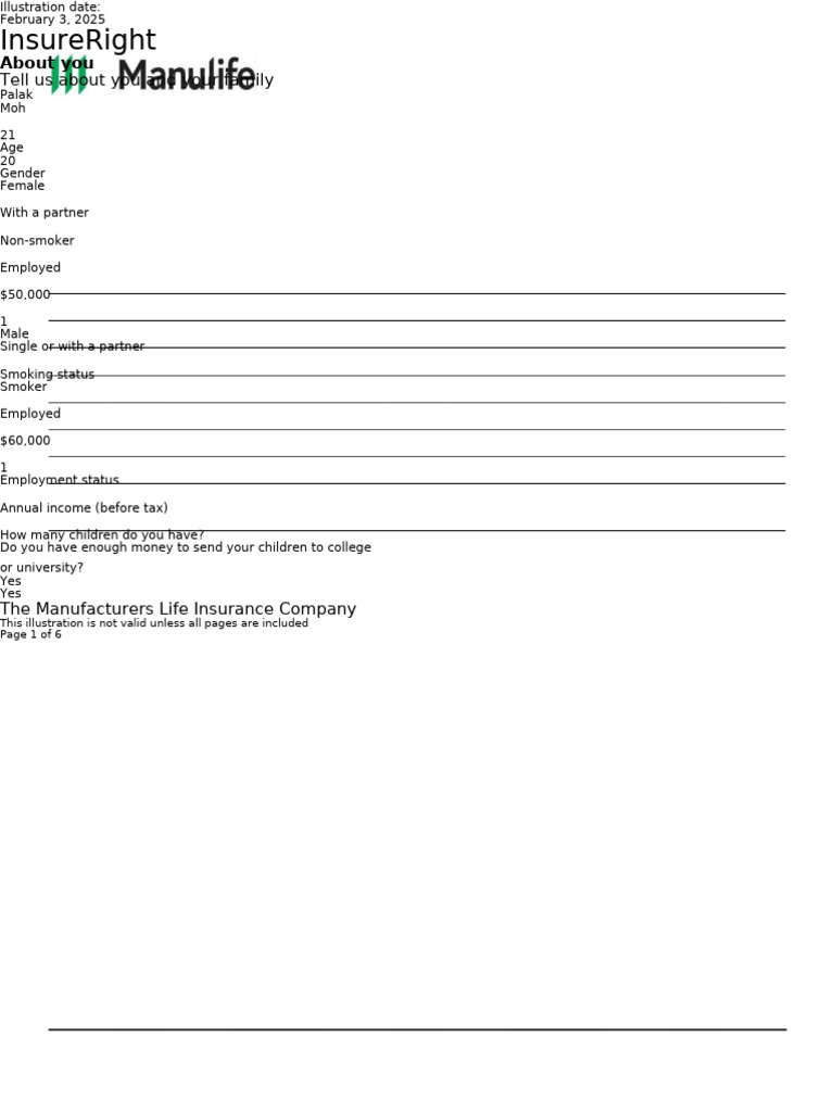 Life Insurance Needs Analysis Summary | PDF | Life Insurance | Insurance