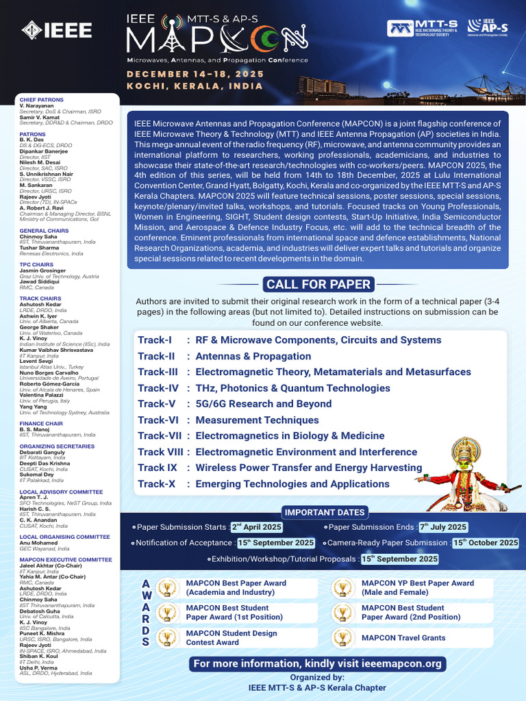 MAPCON 2025 Conference Details | PDF | Electromagnetic Radiation