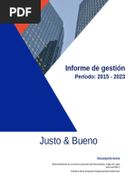 Modelo Informe de Gestión 2025 | PDF
