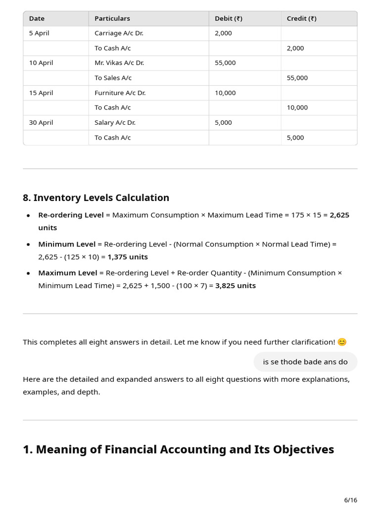 Financial Accounting and Cost Analysis Guide | PDF | Debits And Credits ...