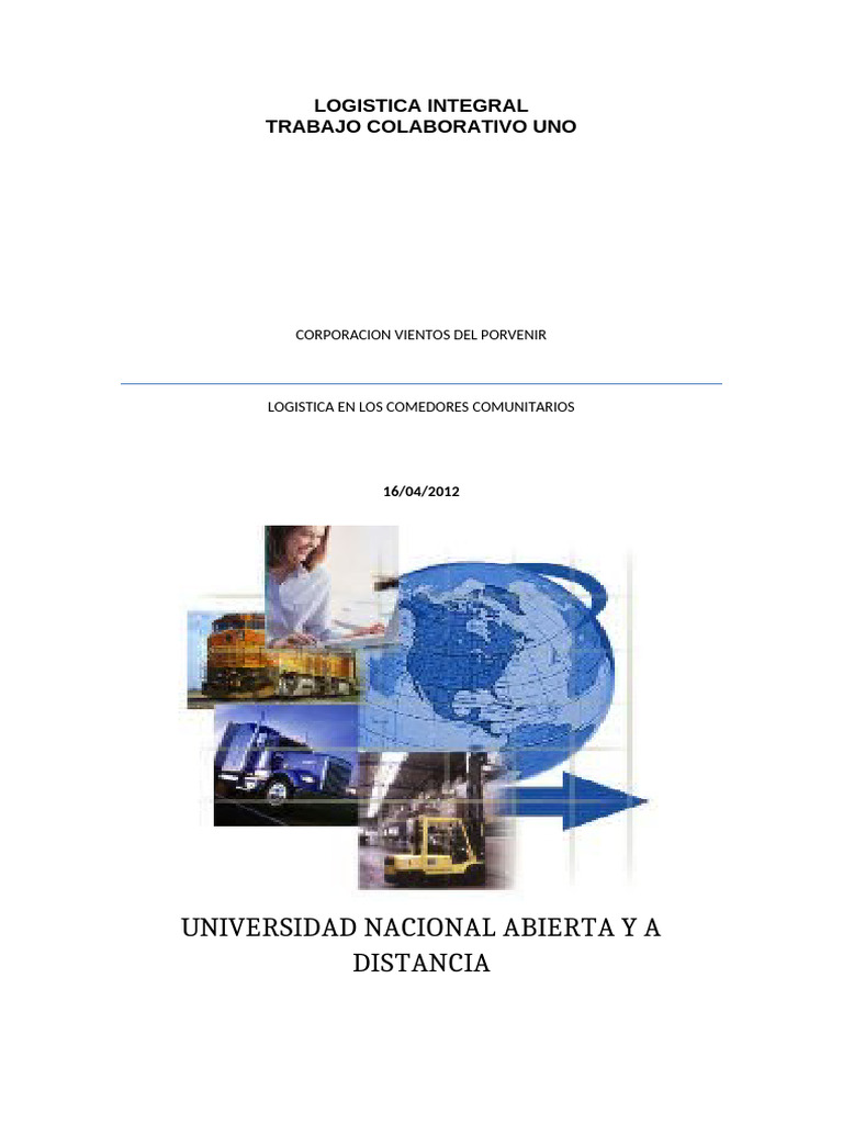 Logistica Integral Trabajo Colaborativo1 | PDF | Colombia | Corporaciones