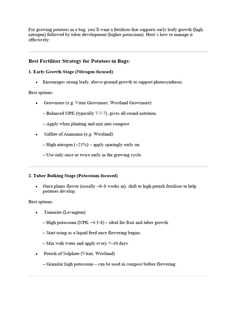 Growing Potatoes | PDF