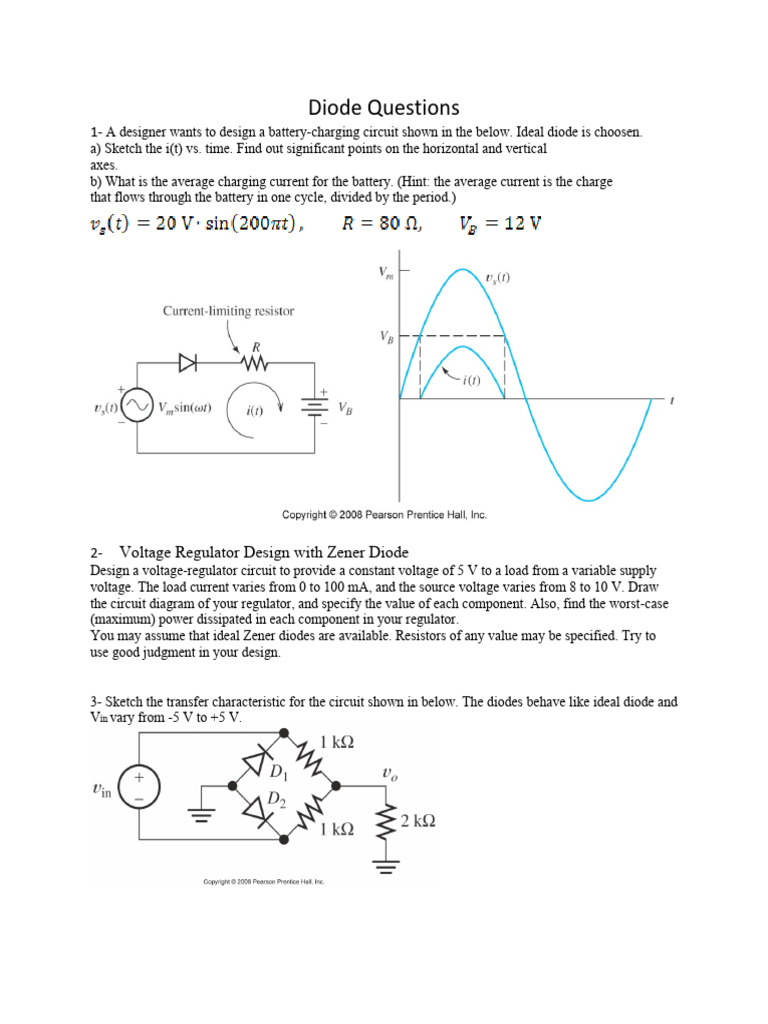 Eee212 Problems3 2024-25 | PDF | Computer Engineering | Electronic ...