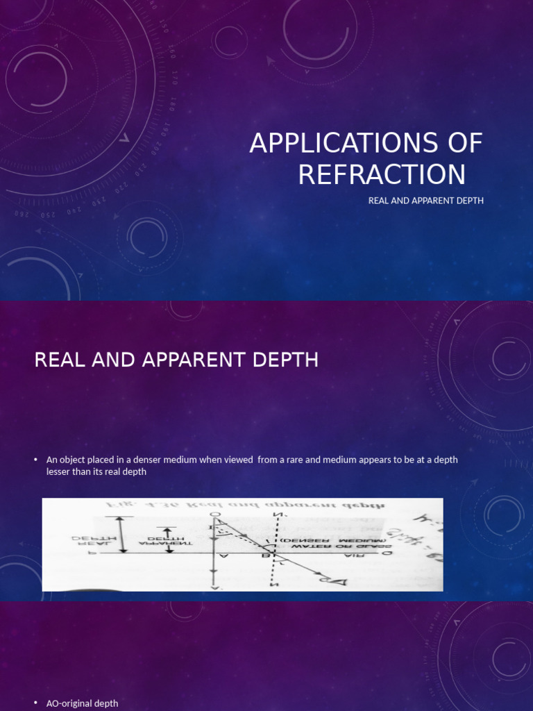 Applications of Refraction 10 | PDF