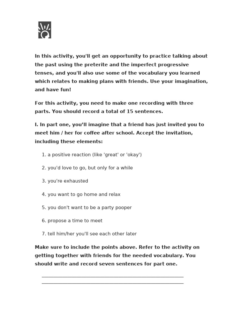 2.4.10 Practice - Spoken Assignment - Talk, Talk, Talk (Spoken ...