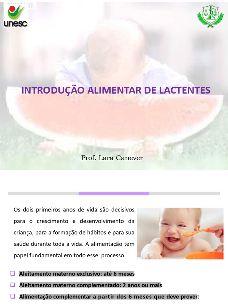 Guia de Alimentação para Lactentes | PDF | Amamentação | Alimentos