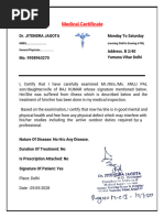 Hospitalization Certificate Template | PDF