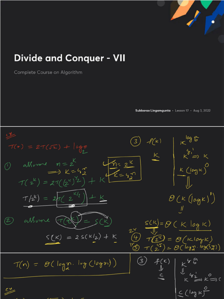 Divide and Conquer VII With Anno | PDF