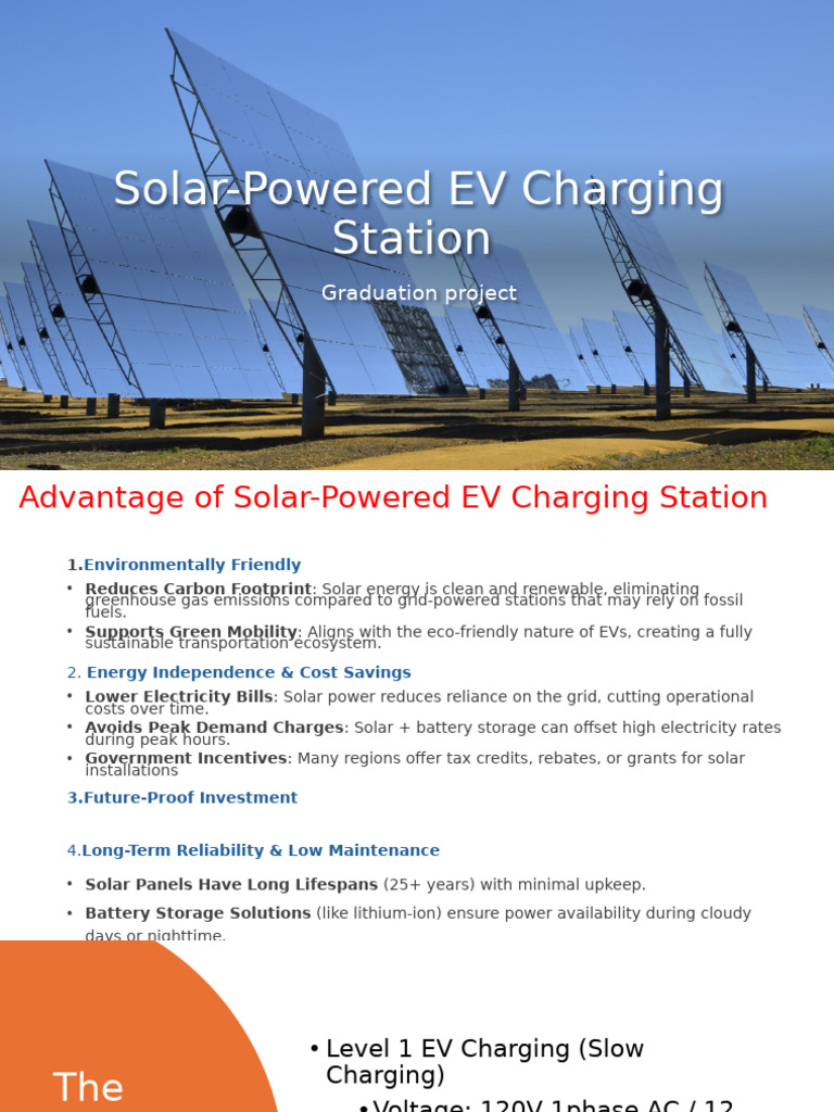 Solar EV Charging Station Specifications | PDF | Electric Vehicle ...