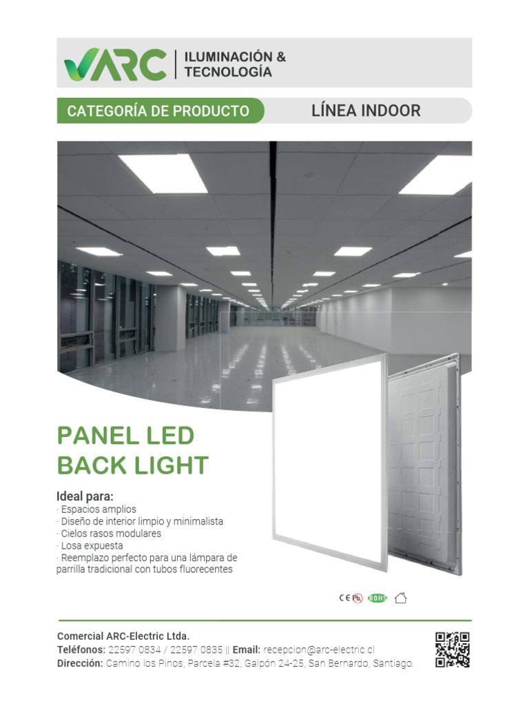 Panel LED Back Light para Indoor | PDF