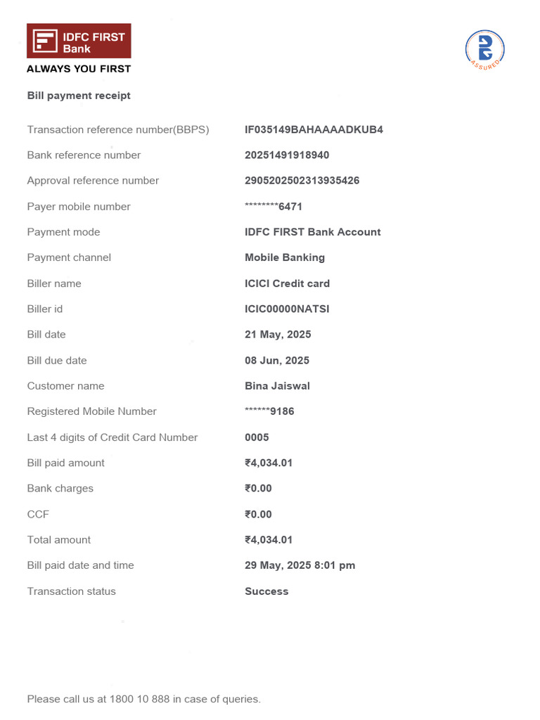 BillPaymentReceipt 29052025 200150 | PDF