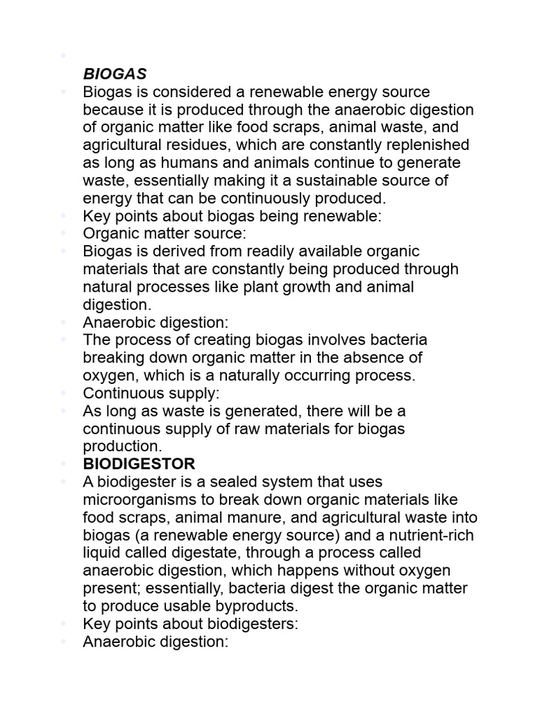 Biogas: Renewable Energy from Waste | PDF | Anaerobic Digestion | Biogas