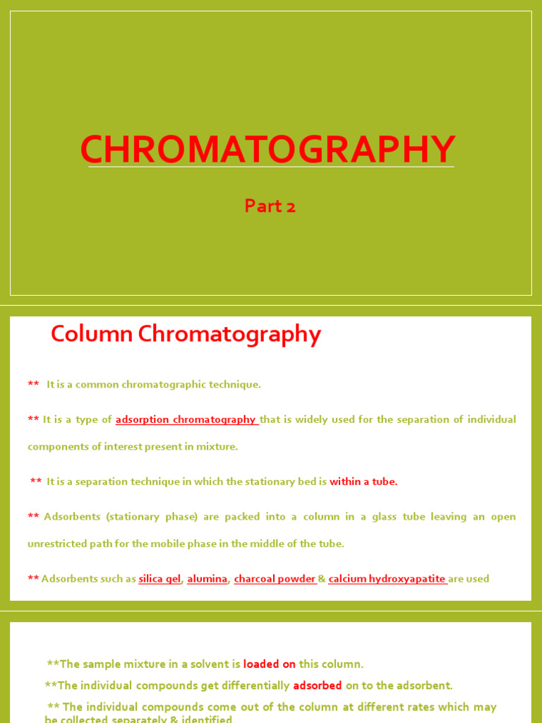 Column Chromatography Techniques Explained | PDF | Chromatography ...