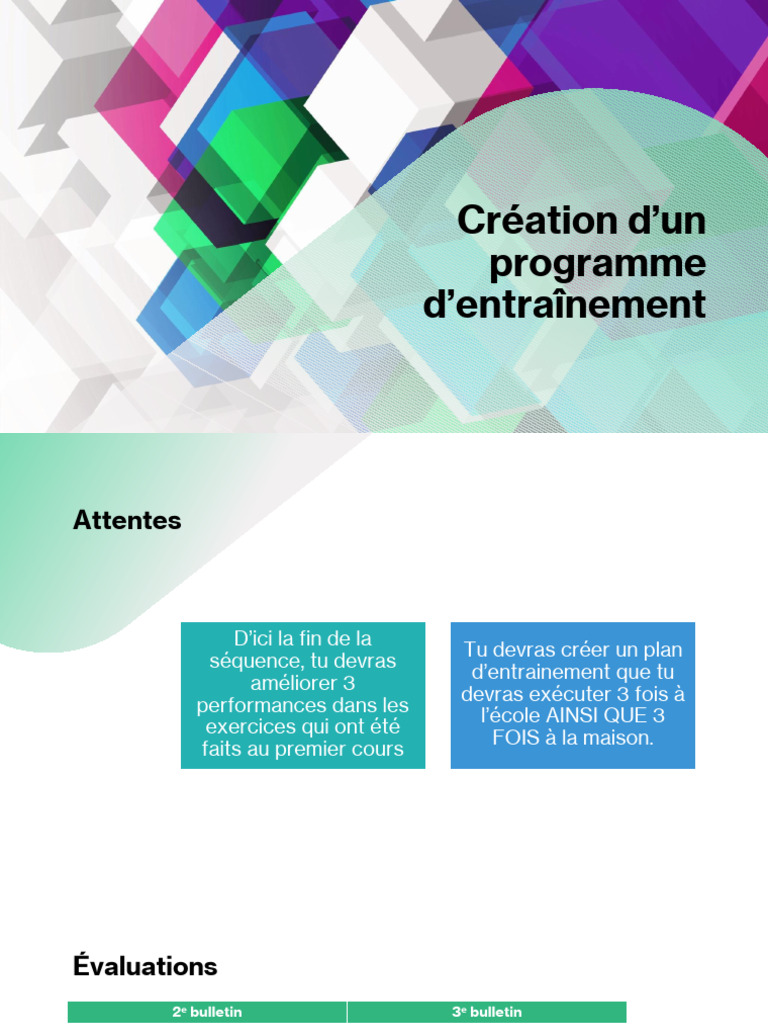 Programme d'entraînement efficace | PDF | Musculation