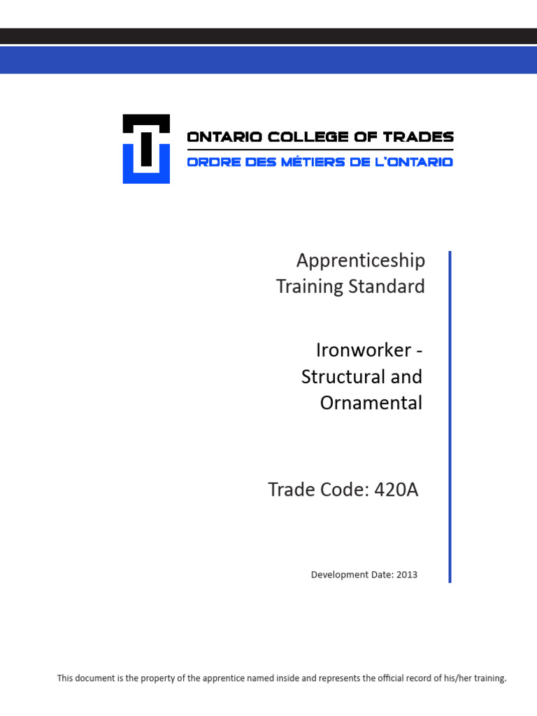 Ironworker Mock Test Overview | PDF | Apprenticeship | Journeyman