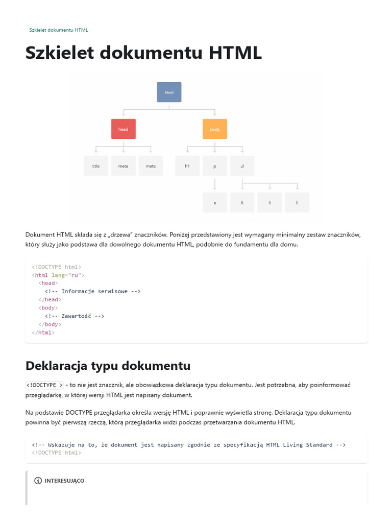 03 Szkielet Dokumentu HTML | PDF