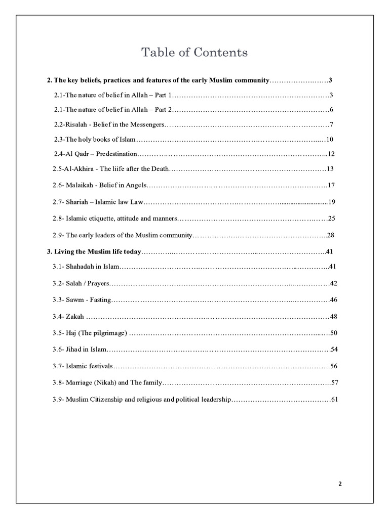 Islam Notes | PDF